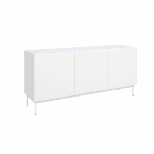 Szafka RTV Wysoka Trzydrzwiowa Biała