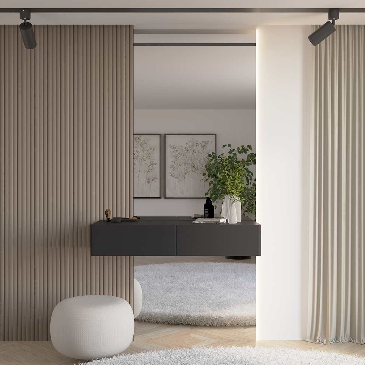 OLIO CZARNA TOALETKA WISZACA