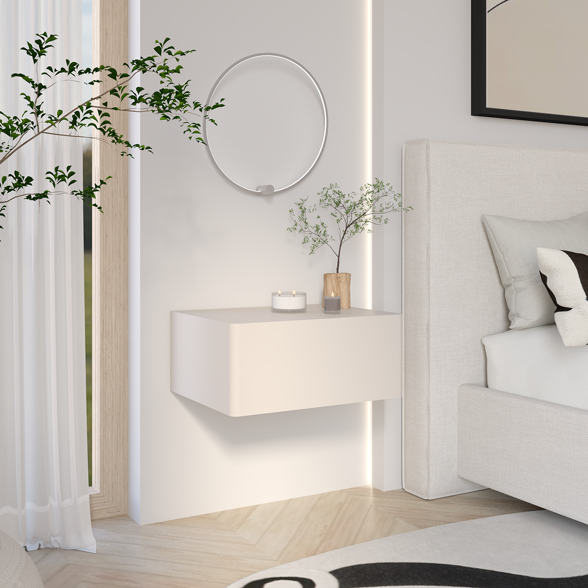 OLIO KASZMIR SZAFKA NOCNA WISZACA BOK