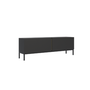 Szafka RTV Dwudrzwiowa 140cm Czarna