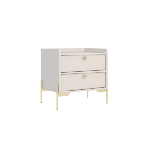 Szafka Nocna z Dwoma Szufladami Kaszmir