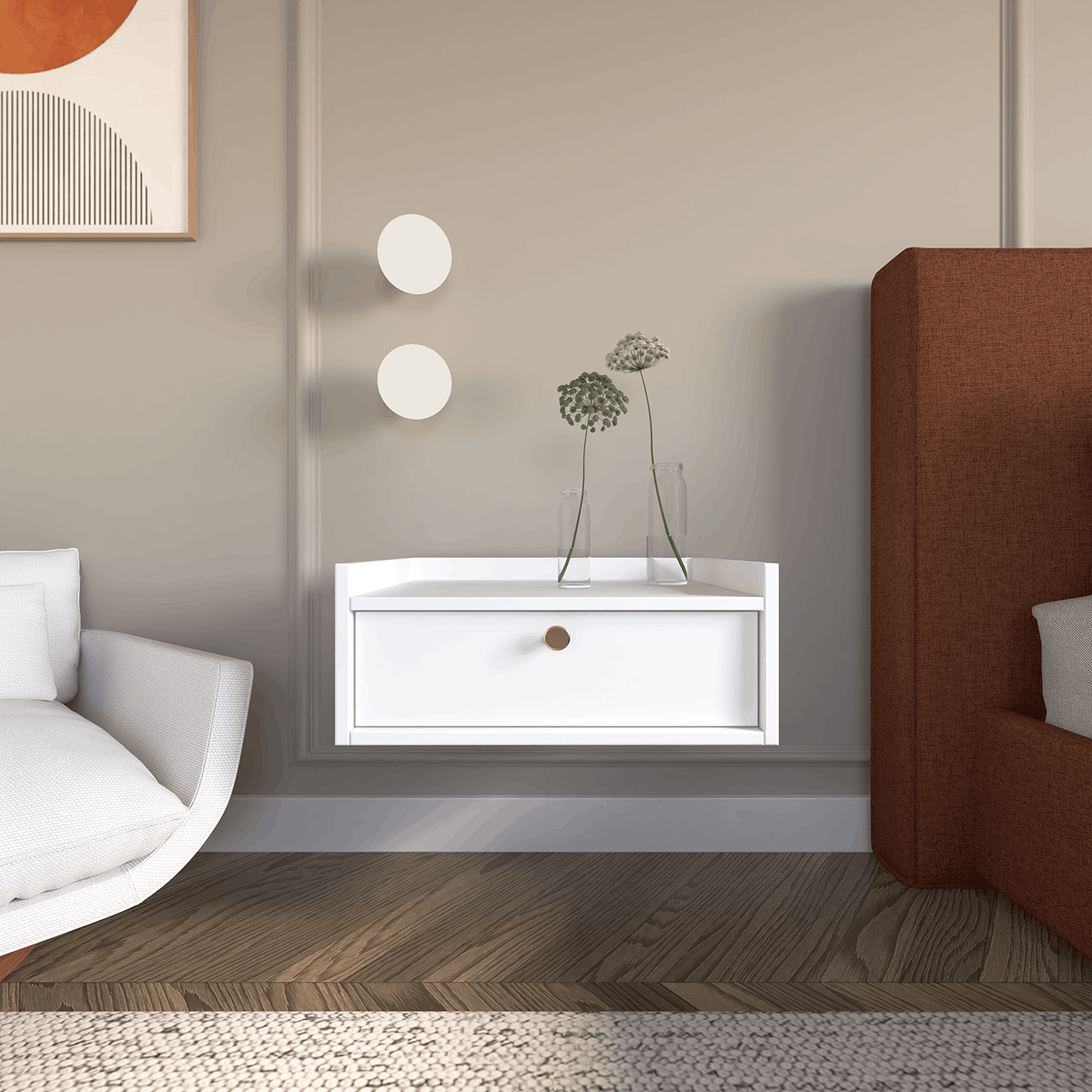 LUX SZAFKA NOCNA WISZACA BOK 1