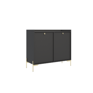 Komoda Dwudrzwiowa Czarna