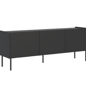 Szafka RTV Trzydrzwiowa 140cm Czarna/Orzech Carini SENSO